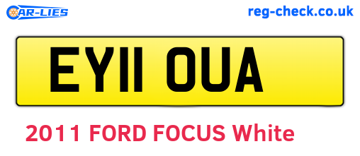EY11OUA are the vehicle registration plates.