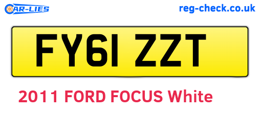 FY61ZZT are the vehicle registration plates.