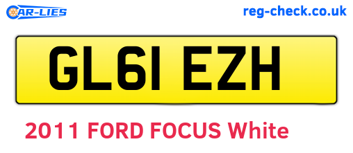 GL61EZH are the vehicle registration plates.
