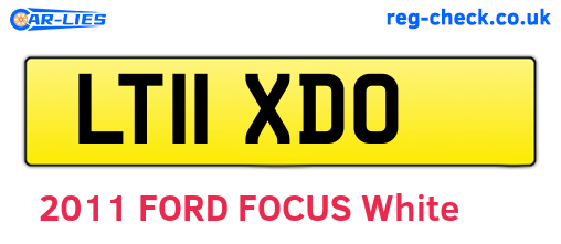 LT11XDO are the vehicle registration plates.