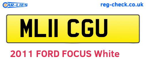 ML11CGU are the vehicle registration plates.