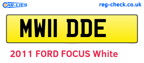 MW11DDE are the vehicle registration plates.