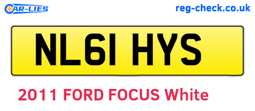 NL61HYS are the vehicle registration plates.