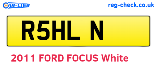 R5HLN are the vehicle registration plates.