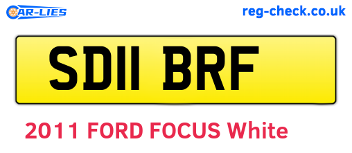 SD11BRF are the vehicle registration plates.