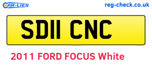 SD11CNC are the vehicle registration plates.