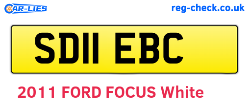 SD11EBC are the vehicle registration plates.