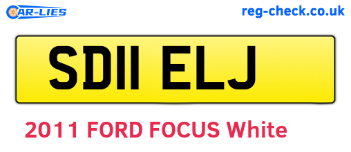 SD11ELJ are the vehicle registration plates.