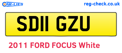SD11GZU are the vehicle registration plates.