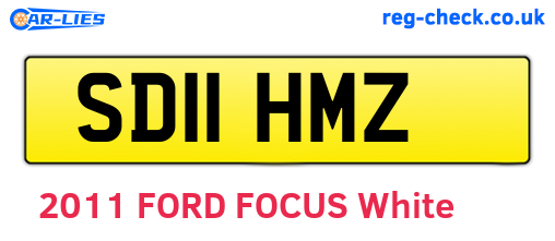 SD11HMZ are the vehicle registration plates.