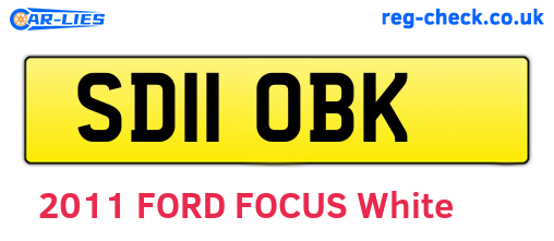 SD11OBK are the vehicle registration plates.