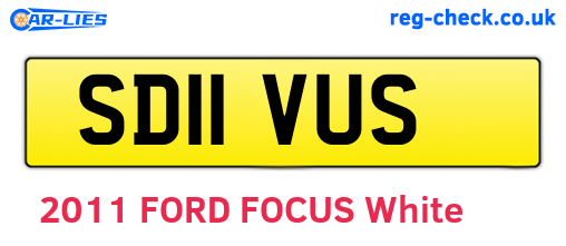SD11VUS are the vehicle registration plates.