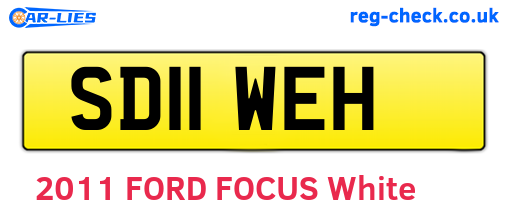 SD11WEH are the vehicle registration plates.