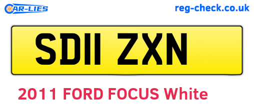 SD11ZXN are the vehicle registration plates.