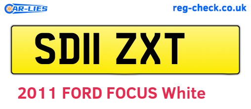 SD11ZXT are the vehicle registration plates.