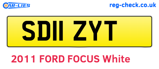 SD11ZYT are the vehicle registration plates.
