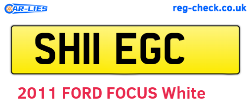 SH11EGC are the vehicle registration plates.