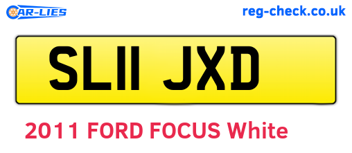 SL11JXD are the vehicle registration plates.