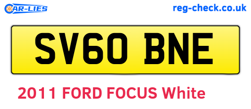 SV60BNE are the vehicle registration plates.