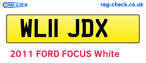WL11JDX are the vehicle registration plates.