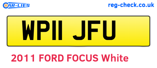 WP11JFU are the vehicle registration plates.