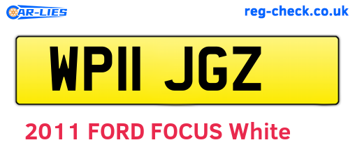 WP11JGZ are the vehicle registration plates.