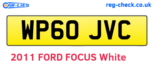 WP60JVC are the vehicle registration plates.