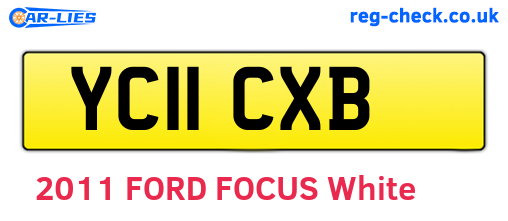 YC11CXB are the vehicle registration plates.