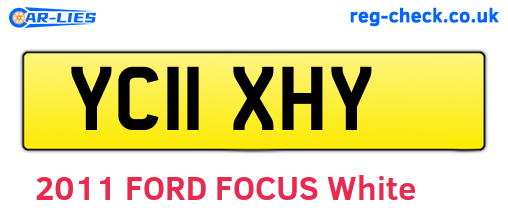 YC11XHY are the vehicle registration plates.