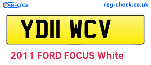 YD11WCV are the vehicle registration plates.