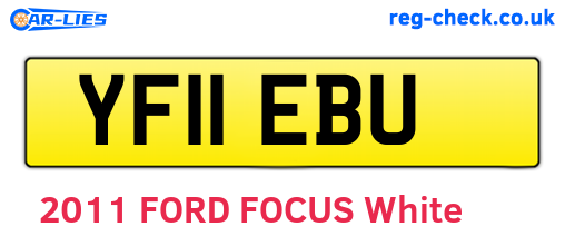 YF11EBU are the vehicle registration plates.