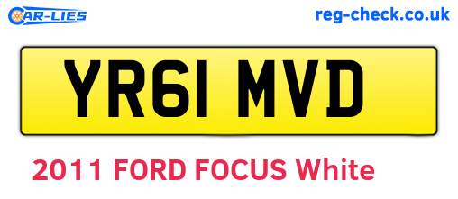 YR61MVD are the vehicle registration plates.