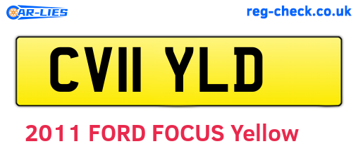 CV11YLD are the vehicle registration plates.