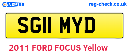 SG11MYD are the vehicle registration plates.