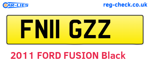 FN11GZZ are the vehicle registration plates.