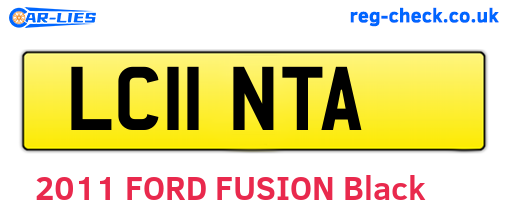 LC11NTA are the vehicle registration plates.