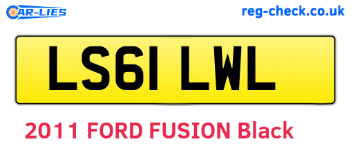 LS61LWL are the vehicle registration plates.