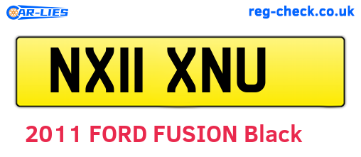 NX11XNU are the vehicle registration plates.