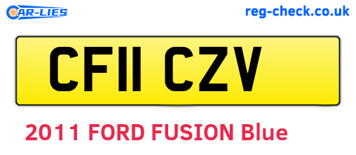 CF11CZV are the vehicle registration plates.
