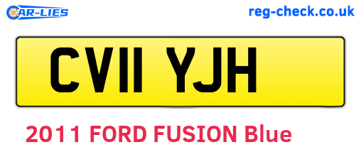CV11YJH are the vehicle registration plates.