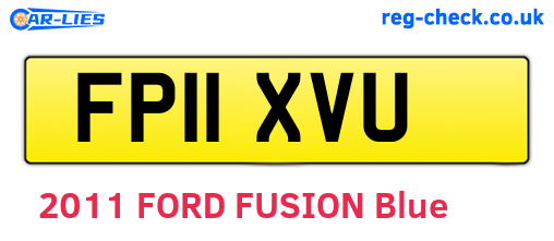 FP11XVU are the vehicle registration plates.