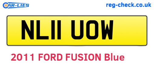 NL11UOW are the vehicle registration plates.