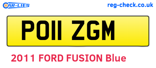 PO11ZGM are the vehicle registration plates.