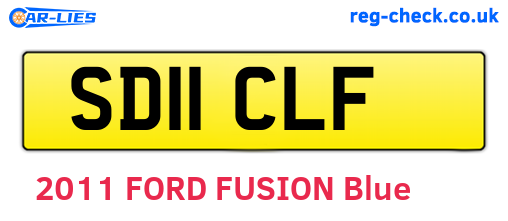 SD11CLF are the vehicle registration plates.