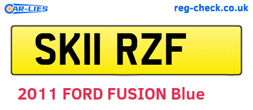 SK11RZF are the vehicle registration plates.