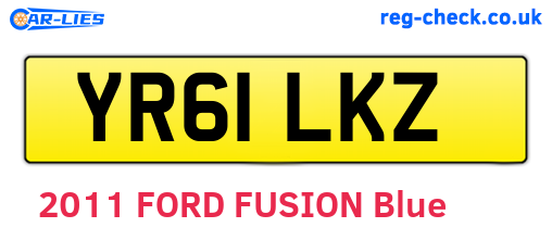 YR61LKZ are the vehicle registration plates.