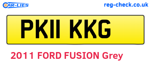 PK11KKG are the vehicle registration plates.