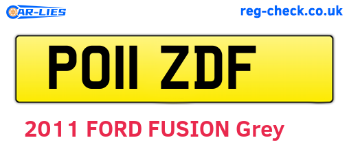 PO11ZDF are the vehicle registration plates.