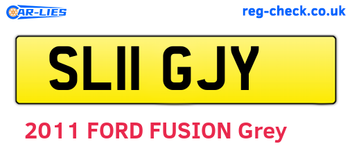 SL11GJY are the vehicle registration plates.