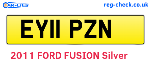 EY11PZN are the vehicle registration plates.
